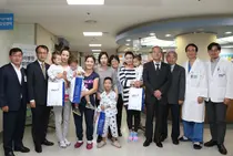 서울대병원, 몽골환아 4명 무료수술 후 건강하게 퇴원