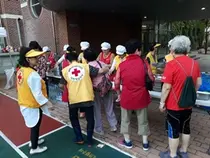 적십자, 가산동 지반침하 현장 구호급식 