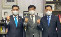 최광훈-박영달 대약.경기약 회장, 김병욱 의원과 약사현안 논의