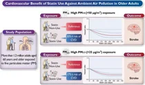  미세먼지 노출된 고령인구, 스타틴 처방 심혈관질환 위험 감소 가능