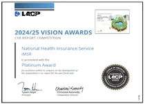 건보공단, 美 LACP 비전 어워드 '플레티넘 대상' 받아