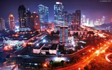 ▲인도네시아 수도 자카르타 야경