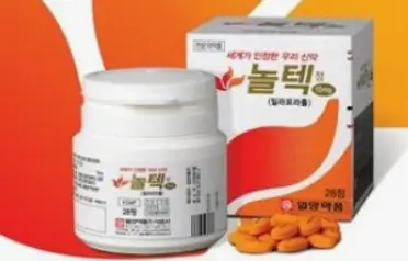 ▲일양약품 놀텍. 2008년 국산신약 14호로 등륵됐다.