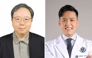 ▲왼쪽부터 연세대학교 원주의과대학 원주세브란스기독병원 정형외과 오진록 교수, 박지수 교수.