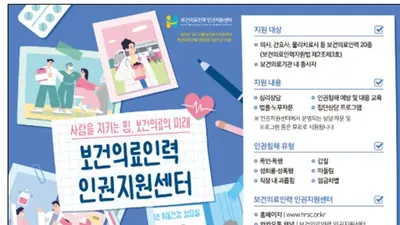 공단, 보건의료인력의 지친 마음에 ‘쉼표’