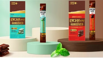 HK이노엔, 젤리형 숙취해소 ‘컨디션스틱 초코·민트초코’ 출시
