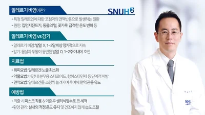 꽃가루에 코가 간질간질...‘알레르기 비염’