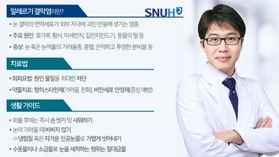 [SNUH 건강정보] 봄철 불청객 ‘알레르기 결막염’