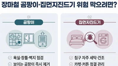 장마철 습도가 키우는 곰팡이·집먼지진드기… 알레르기비염·천식 주의