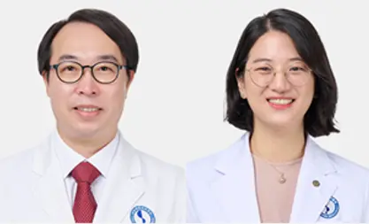 사진 : 왼쪽부터방사선종양학과 노오규, 정승연 교수