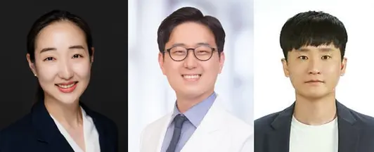[사진 왼쪽부터] 서울대병원 의생명연구원 최유정 연구교수, 알레르기면역내과 김영찬 임상조교수, 강원의대 의료정보학과 이혜성 교수