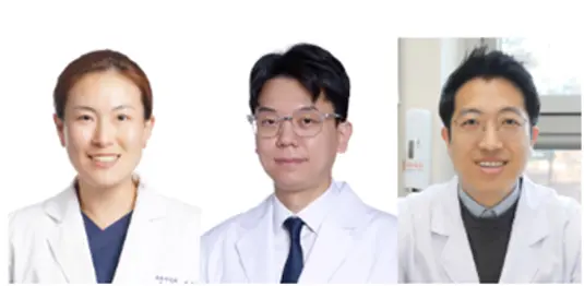 사진 : 안암병원 중환자외상외과 오효석·이재명 교수와 이화여자대학교 목동병원 중환자외과 백승민 교수