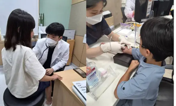 사진 : 강동성심병원이 취약계층인 아동보육시설 아동을 대상으로 여름방학맞이 무료 건강검진을 실시했다