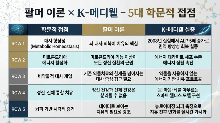팔머 이론 x K-메디웰 -5대 학문적 접점