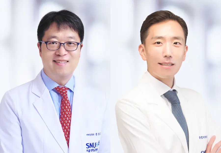 [사진 왼쪽부터] 서울대병원 이비인후과 권성근 교수, 융합의학과 정지홍 교수