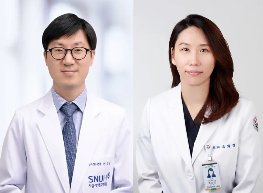 [사진 왼쪽부터] 서울대병원 소아청소년과 이상윤 교수, 전남대병원 소아청소년과 조화진 교수