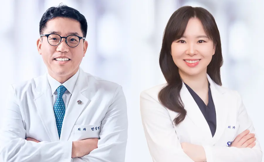 [사진 왼쪽부터] 서울대병원 이식혈관외과 민상일·조아라 교수