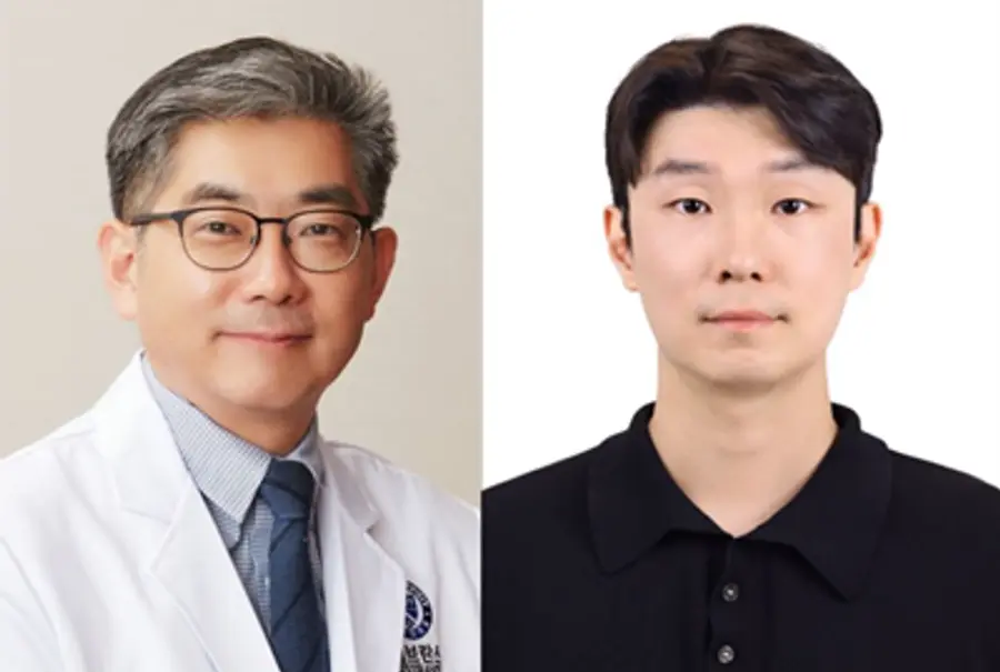 사진 왼쪽부터 김형표 교수와 주정식 조교