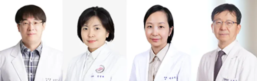 (좌측부터)구로병원 신경과 강성훈, 평촌성심 신경과 정영희, 구로병원 핵의학과 이은성, 고대의대 해부학교실 김현수 교수.