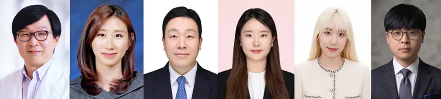 [사진 왼쪽부터] &nbsp;서울대병원 소아청소년정신과 김붕년 교수·임유빈 연구교수, KIST 뇌과학연구소 한경림 책임연구원·강소현 박사후연구원, 멜버른대 컴퓨터공학부 한소연 교수·정현석 연구원