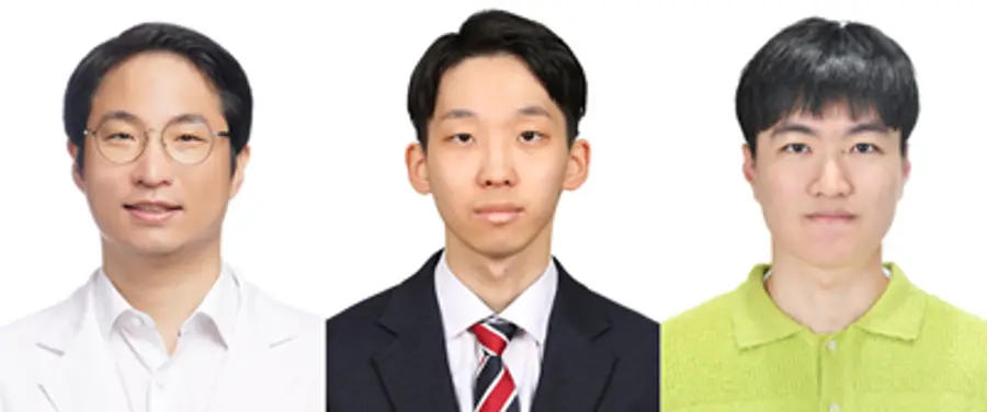 사진 (왼쪽부터) 고려대 안산병원 임채홍 교수, 고려대 안암병원 황수영 인턴, 고려대 의과대학 허세운 학생