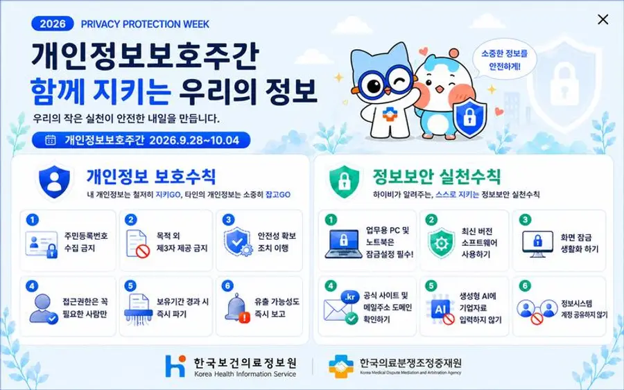 〈개인정보보호 인식 개선 배너〉
