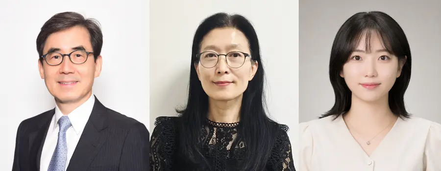 [사진 왼쪽부터] 서울대병원 의생명연구원 김효수, 의생명과학과 이은주 교수, 박효민 박사