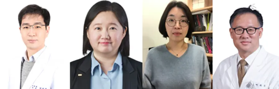 사진 : (좌측부터) 구로병원 신경과 이건주 교수, 순천향대 의료IT공학과 황정은 교수, 분당서울대병원 신경과 김성은·배희준 교수.