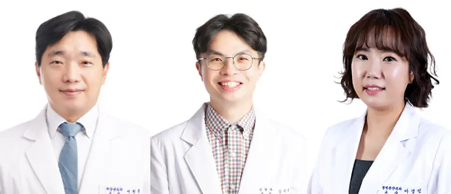 사진 (좌측부터) 고려대학교 구로병원 위장관외과 서원준 교수, 신경과 김치경 교수, 혈액종양내과 이경민 교수
